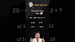 Solving the Impossible Math Puzzle Can You Crack Itmaths quiz bodmas [upl. by Shaff]