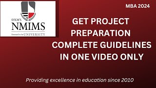 NMIMS Latest Project Guidelines 2024 Marking Scheme Content and Preparation Tips by Amrita Mam [upl. by Olegnad]