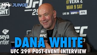 Dana White Reacts to Francis Ngannous KO Loss Praises Sean OMalley Dustin Poirier  UFC 299 [upl. by Arratahs]