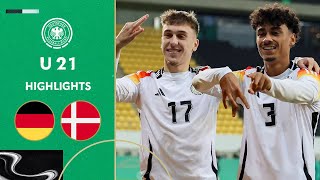 Double lightning start for Germany 30  Germany vs Denmark  Highlights  Under21 Friendly [upl. by Desiree649]