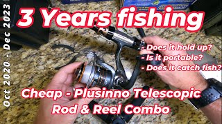 Is it worth it Cheap Plusinno Telescopic Fishing Rod and Reel Combo 🎣 [upl. by Einahpet974]