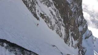 Couloir de la Dent Jaune Ski [upl. by Nylecoj]