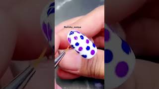 Trending dotting tool heart design ❤️trendingnails easynaildesigns nail nailartnailartathome [upl. by Barra]