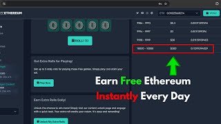 Earn FREE 01 ETH Every Day Earn Free Ethereum Instantly [upl. by Aimal]