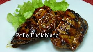 Pollo Endiablado  Receta casera rica fácil y barata [upl. by Ecinwahs]