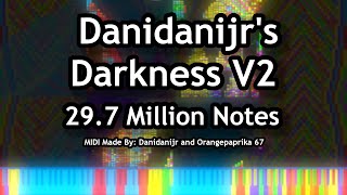 Black MIDI Danidanijrs Darkness V2  297 Million Notes  4k60fps [upl. by Scuram]