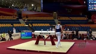 LIDBECK Filip SWE  2018 Artistic Worlds Doha QAT  Qualifications Pommel Horse [upl. by Rednas414]