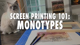 How to Make Screenprint Monotypes  Screenprinting 101 [upl. by Rennug357]