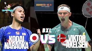 BDMNTNXL MS I Kodai Naraoka ROCKETS vs Viktor Axelsen LIGHTNINGS [upl. by Thissa675]