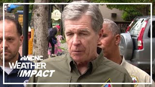 LIVE  Gov Roy Cooper updates Helene recovery in Canton NC [upl. by Llenrahs]