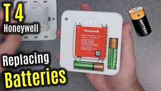 Honeywell Home T4 Battery Replacement [upl. by Evvie]