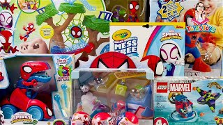 Unboxing and Review of Marvel Spidey and His Amazing Friends Toy Collection [upl. by Ylrebmek381]