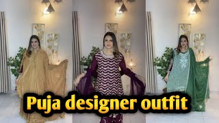 Puja designer outfit collection  Bengal Vibes flat 30 discount [upl. by Harak]