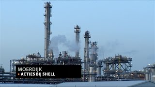 Werknemers van Shell Moerdijk en Shell Pernis voeren actie [upl. by Yenolem586]