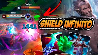 NOVA SYLAS BUILD SHIELD INFINITO  DE 6K DE SHIELD  Sylas vs Aurelion Sol MID [upl. by Burkhart295]