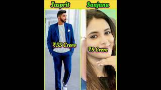 Indian Cricketers and Wifes Net Worth Difference cricket cricketerswife shorts networth [upl. by Okiek894]