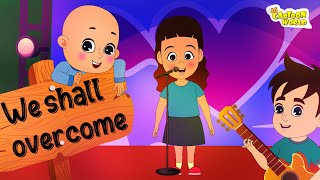 We Shall Overcome Nursery Rhymes Song Cartoon World Animation [upl. by Malca256]