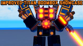 Improved Titan boombox showcase in super box siege defense HES OP [upl. by Fiske708]