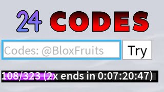 24 NEW WORKING CODES IN BLOX FRUITS 2024 MAY ROBLOX BLOX FRUITS CODES [upl. by Elyagiba]