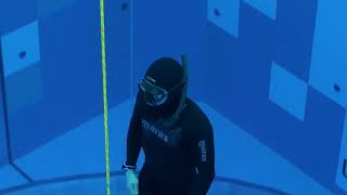 Constant weight attempt  frentzel and freefall  Freediving Skills [upl. by Combes]