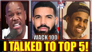 WACK 100 TALKS TO DRAKE ARTIST TOP 5 AFTER HE TRIED TO BAN KENDRICK LAMAR FROM CANADA 👀❓🤔🎵 [upl. by Meras94]