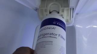 How to change water filter if stuck amp air filter on a LG Refridgerator [upl. by Llejk]