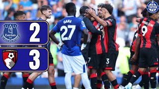 Everton 23 Bournemouth  Gwladys Street Reaction [upl. by Dosia]