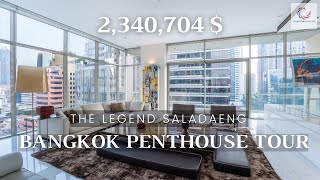 The LEGEND SalaDaeng Penthouse Tour [upl. by Retxed]