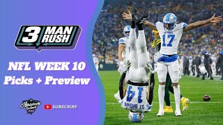 MOST ACTIVE NFL TRADE DEADLINE EVER NFL Week 10 Picks  Preview  3Man Rush [upl. by Kelda604]