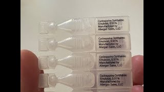 Cequa Eye Drops Unboxing cyclosporine ophthalmic [upl. by Olvan]