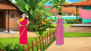 হিংসা  Bengali Moral Stories Cartoon  Rupkothar Golpo  Nisha Cartoon Story [upl. by Htebi]