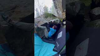 Astraphobia  V5 📍Calabogie Bouldering A fun Little lowball nice and clean again [upl. by Walcott]