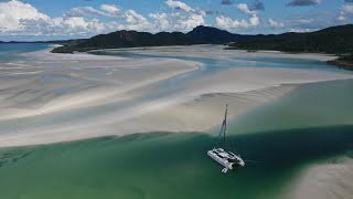 Stuck in Hill Inlet  Whitehaven Beach  Whitsundays  Sailing Greatcircle ep299 [upl. by Romilda]