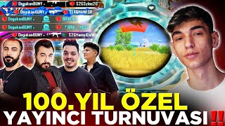 100YIL ÖZEL YAYINCI TURNUVASINDA YARGI DAĞITTIK  OLAYLI BİTTİ   PUBG MOBİLE [upl. by Jenelle731]