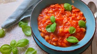 Schnelle Tomatensuppe mit Muschelnudeln [upl. by Rodi621]