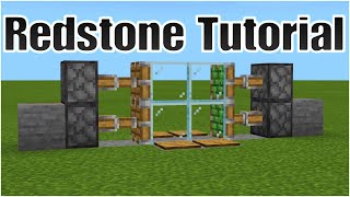 2X2 Piston Redstone Door Tutorial  Minecraft Bedrock Edition [upl. by Anahsal]