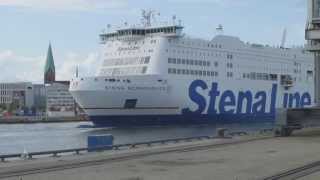 Stena Scandinavica legt ab in Kiel nach Göteborg  Stena Line Ferry to Gothenburg  Sweden in Kiel [upl. by Engleman]