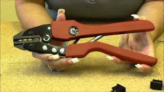 Ratchet Crimping Tool with Wiring Products [upl. by Anyel]