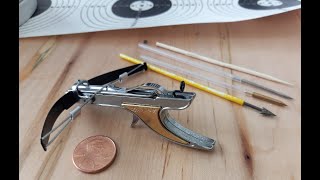 MINIATURE TOOTHPICK CROSSBOW [upl. by Nuhsed735]