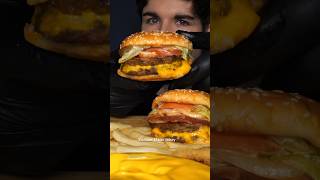 Burger KING asmr burger shorts mukbang [upl. by Deanna]