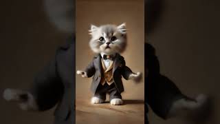 Butler Cat dancing cat dancingcat dancingpet catlover catdancer petdance cutecatdancing [upl. by Aihsenat496]