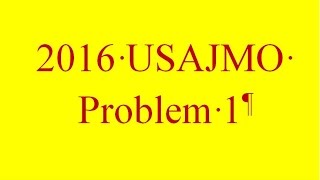 2016 USAJMO Problem 1 The Incenter Excenter Lemma 10 [upl. by Ittam]