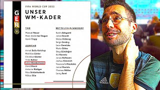 ICH REAGIERE LIVE AUF DEN WM KADER  🇩🇪🤓 Deutschland WM 2022 Kader Reaction [upl. by Ahsenet]