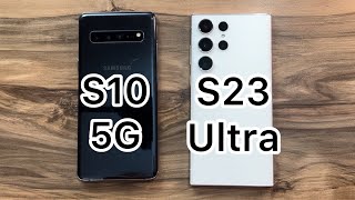 Samsung Galaxy S10 5G vs Samsung Galaxy S23 Ultra [upl. by Sakovich]