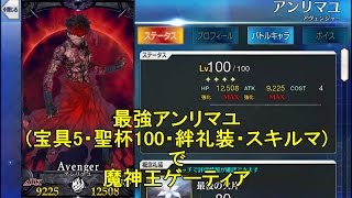 【FGO攻略】Lv50以下を相棒に、最強アンリマユでゲーティア撃破fgo Salomon Goetia guide [upl. by Aliak]