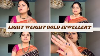 Light weight gold jewellery lightweightjewellery lightweightgold viral [upl. by Oag]