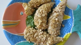 Homemade amp healthy Crispy Chicken Tenders using OATS [upl. by Darelle]