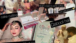 Nikah vlog  Meri nath khogyi end time par kia arrangment mene apna makeup khud kia Qubool h [upl. by Darsie3]