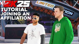 How To Join An Affiliation In NBA 2K25 [upl. by Ilzel]