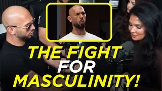 THE BATTLE FOR MASCULINITY ANDREW TATE amp SADIA PSYCHOLOGYS NOHOLDSBARRED DEBATE [upl. by Debor109]